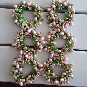 Pink Napkin Rings - Set of 6